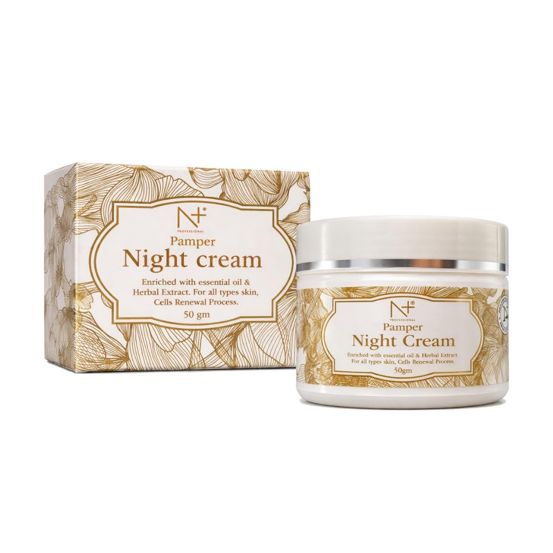 Pamper Night Cream Enriched With Essential Oil & Herbal Extract For All Types Skin, 50Gm (1)