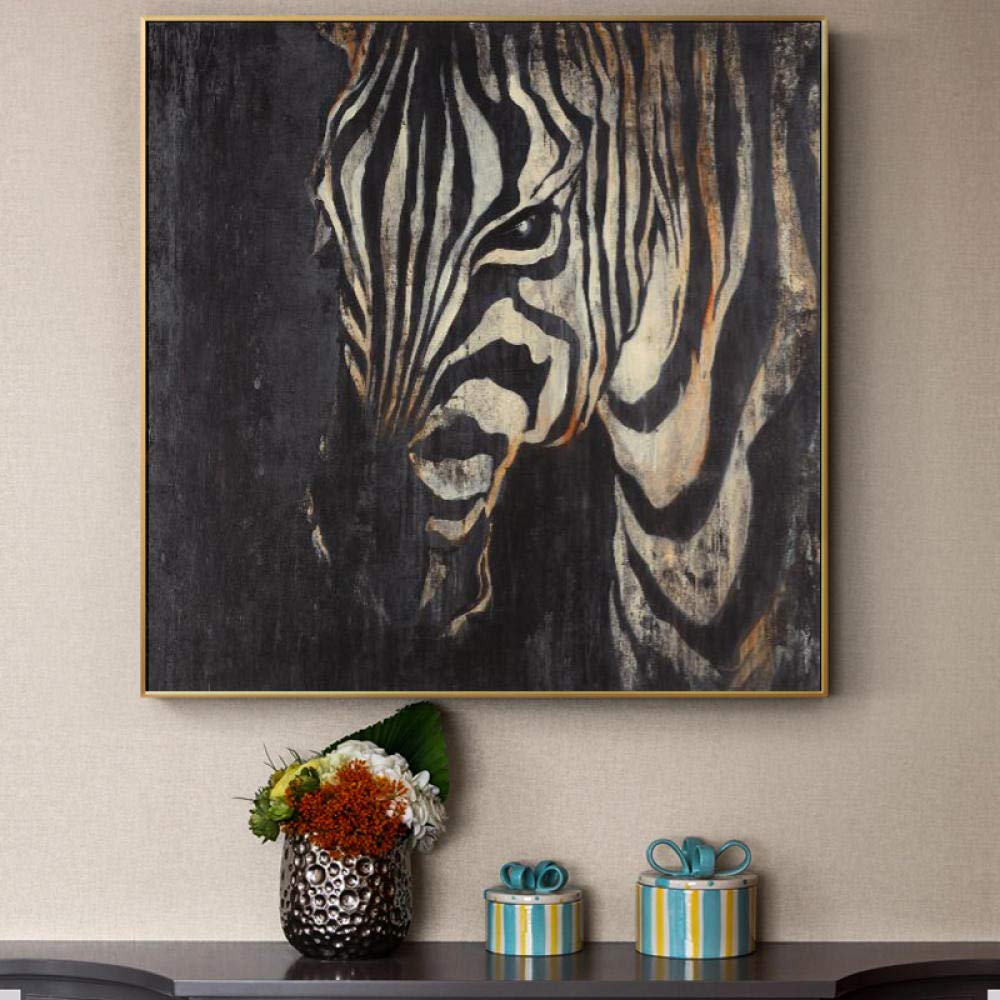 Buy Modern Abstract Art Zebra Oil Painting on Canvas s and Prints Wall