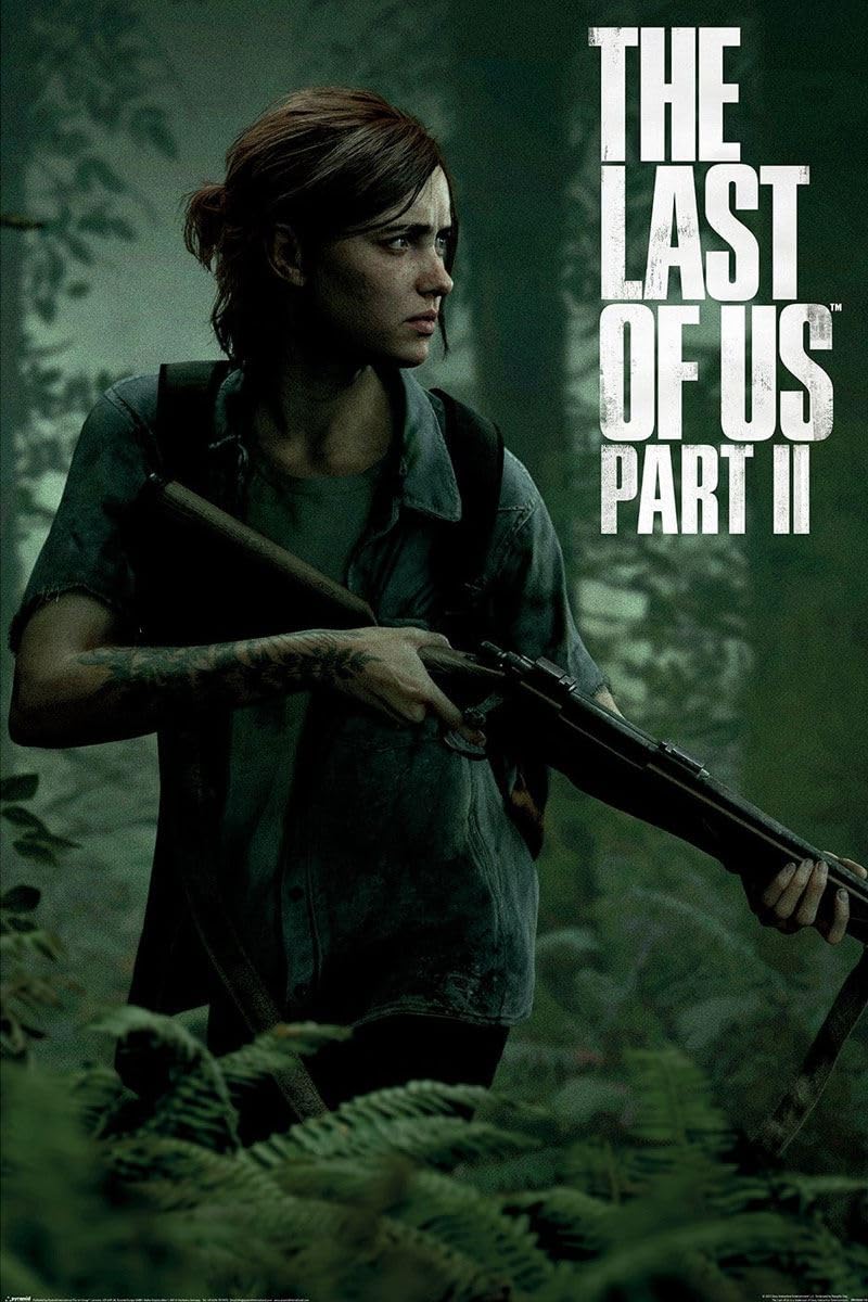 Grindstore Multicolour The Last Of Us Part 2 Ellie Maxi Poster - Laminated Large Wall Art Print, Wall Decor, Home Office Classroom Decoration, Gift Idea 91.5X61cm