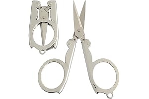 2Pcs Mini Scissors, Foldable Travel Scissors for Craft, Camping, Outdoors