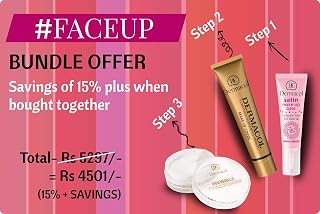 Dermacol Combo Make-up Cover Foundation-226||Invisible Fixing Powder Light||SATIN MAKE-UP BASE 10 ml With more than 15% Sa... Price In India