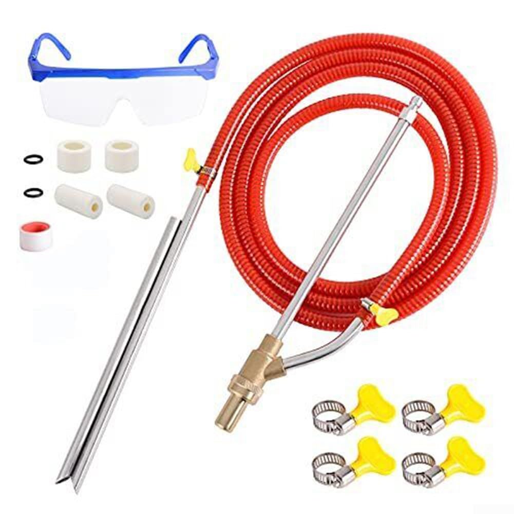 Kit de chorro de arena para lavadora a presión, accesorio de chorro de arena húmedo de latón y acero inoxidable, 5000 PSI, pieza de repuesto para lavadora a presión