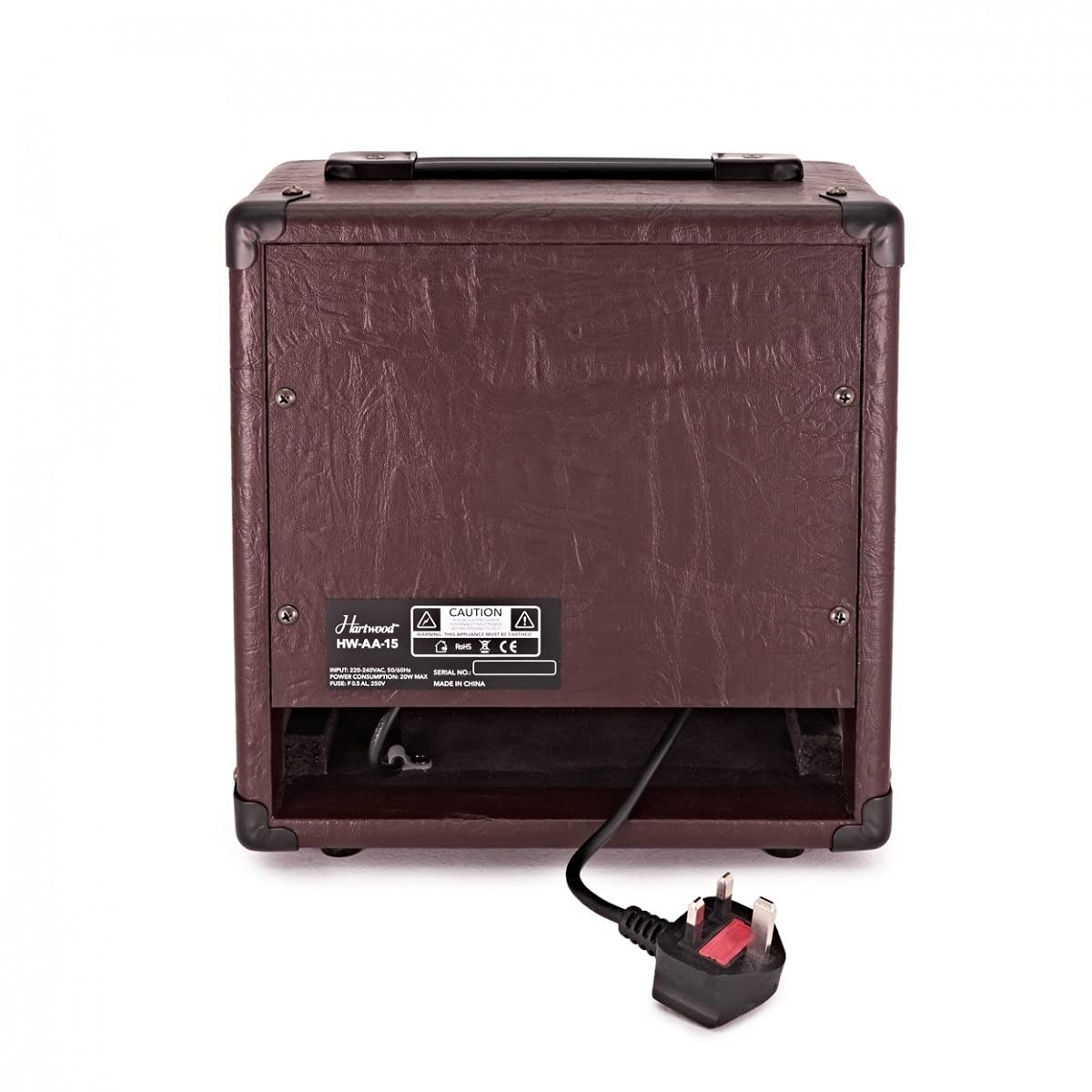 Amplificateur de Guitare Acoustique Hartwood 15 W avec Chorus et égaliseur 3 Bandes | Amplification claire et naturelle, EQ 3 bandes avec contrôle de chorus, sortie casque pour une pratique silencieuse