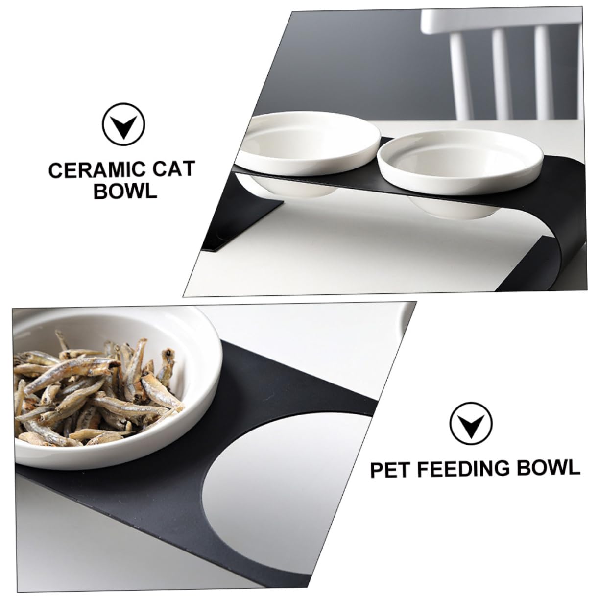 Comedero para Mascotas De Comedero Doble Rejilla De Hierro para Gatos para para Gatos y Bebedero para Mascotas Casa