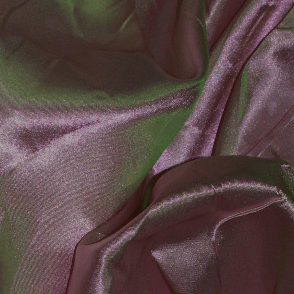 CQL Satin Fabric by The Metre – 60 Inch Wide Satin Roll for Wedding Dresses, Bespoke Tailoring & Decoration Projects – Soft, Smooth, Silk-Like Finish(Aubergine,25 Metre)