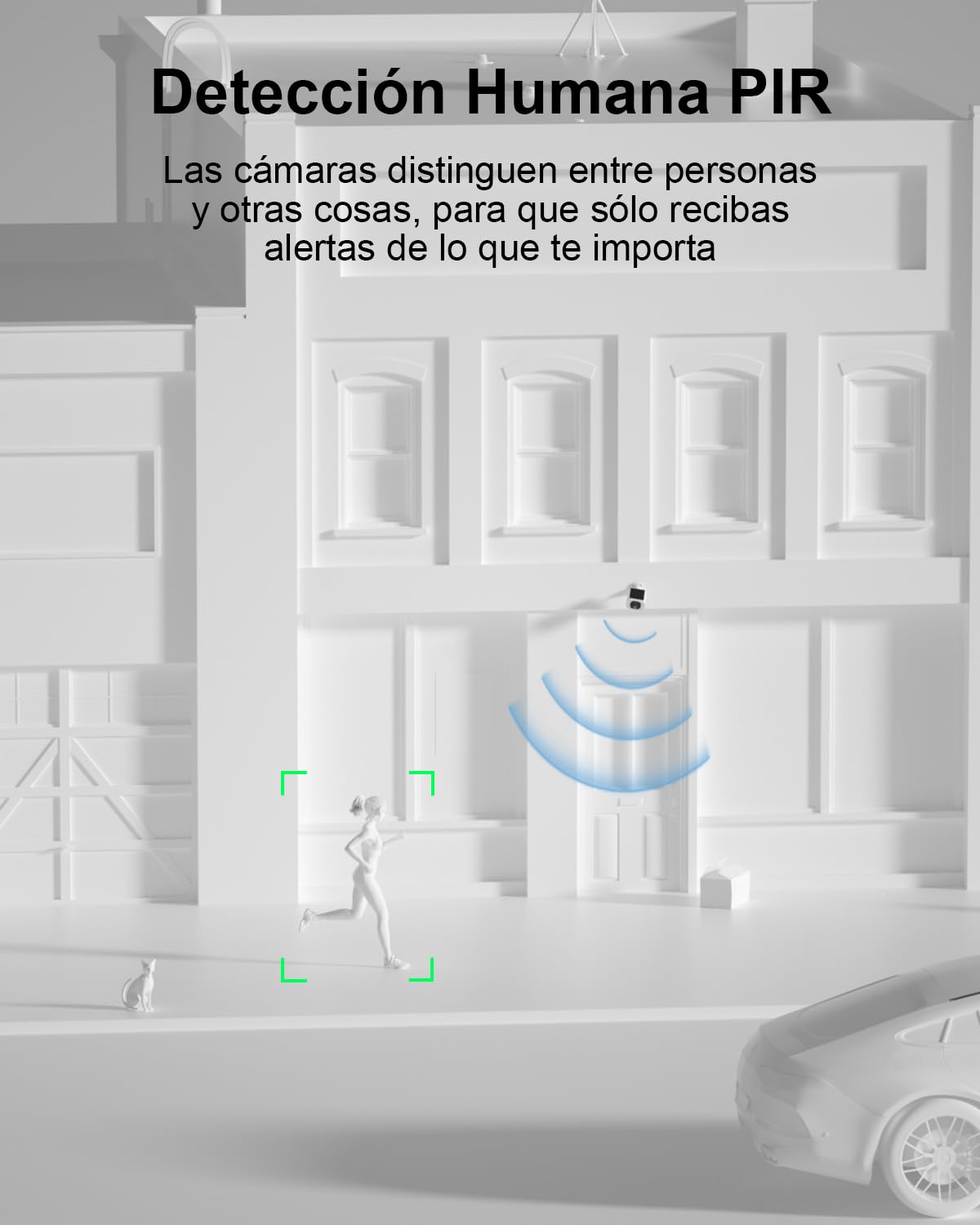ANRAN 5MP Camara Vigilancia WiFi Exterior sin Cables | 3K Seguridad Inalámbrica, Batería Recargable, 2.4GHz WiFi, Visión Nocturna en Color, Audio Bidireccional