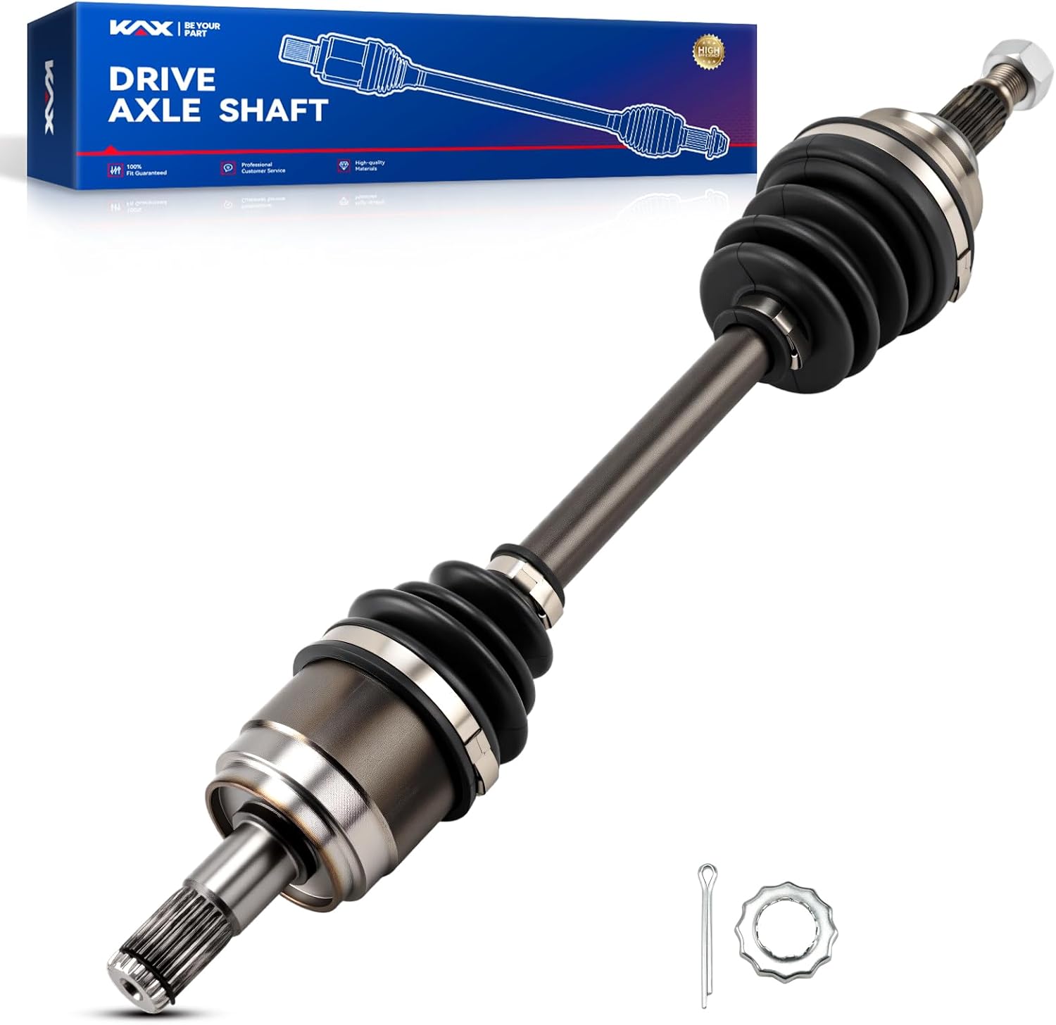 KAX NCV37132 Front Right Axle Shaft Assembly Fits 2020-2022 Kia Telluride, 2020-2022 Hyundai Palisade, 1 PCS CV Axle