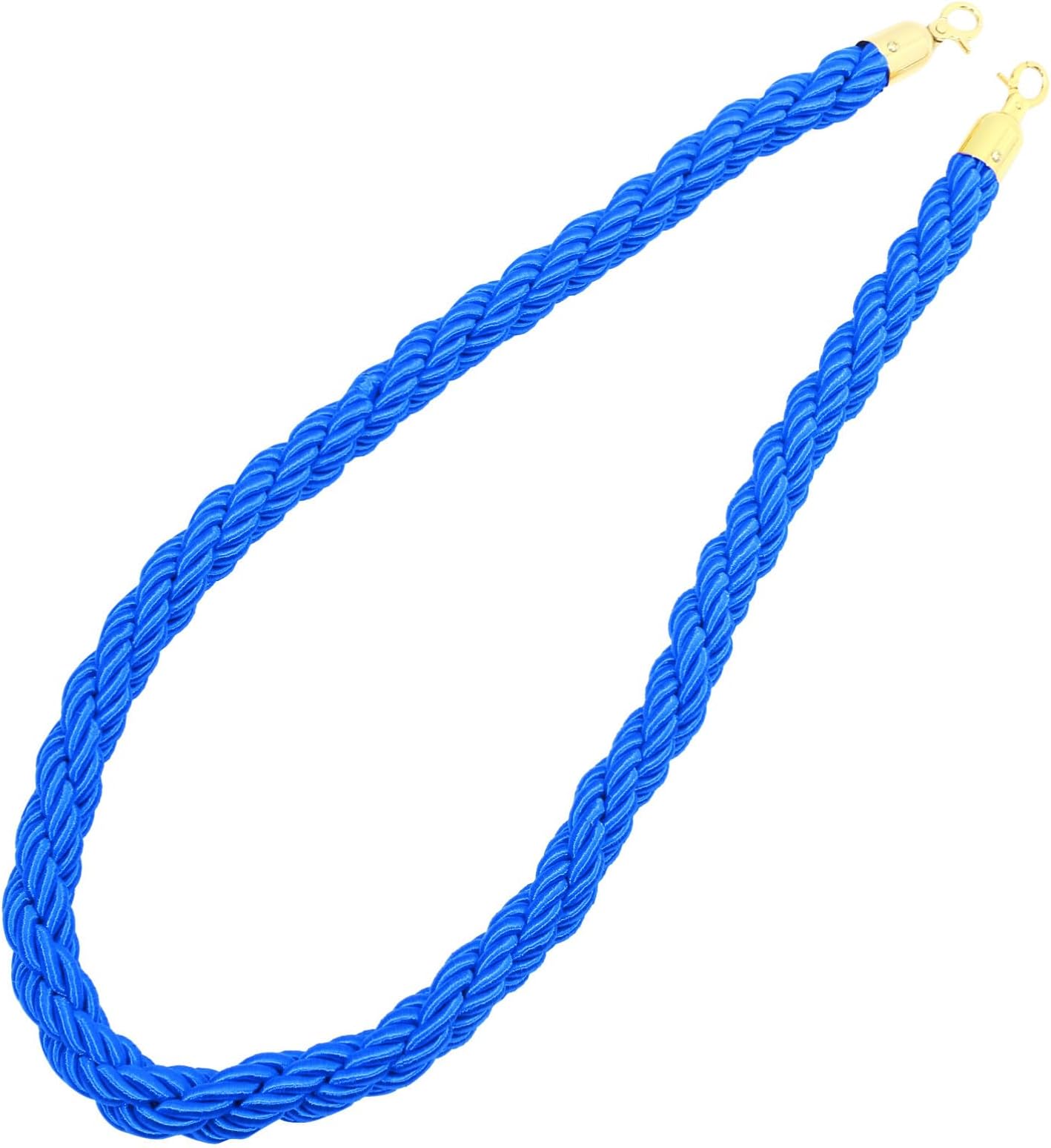 Stanchion Rope Stanchion Queue Barrier Rope Jute Rope Crowd Control Rope Barrier with Gold Hooks for Red Carpet Events Hotel Concierge Parties Opening Activities