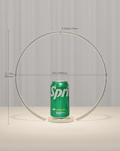 Miniatura 3 de YALLOVE Juego de 2 centros de mesa de aro floral acrílico transparente  CP01T300-2