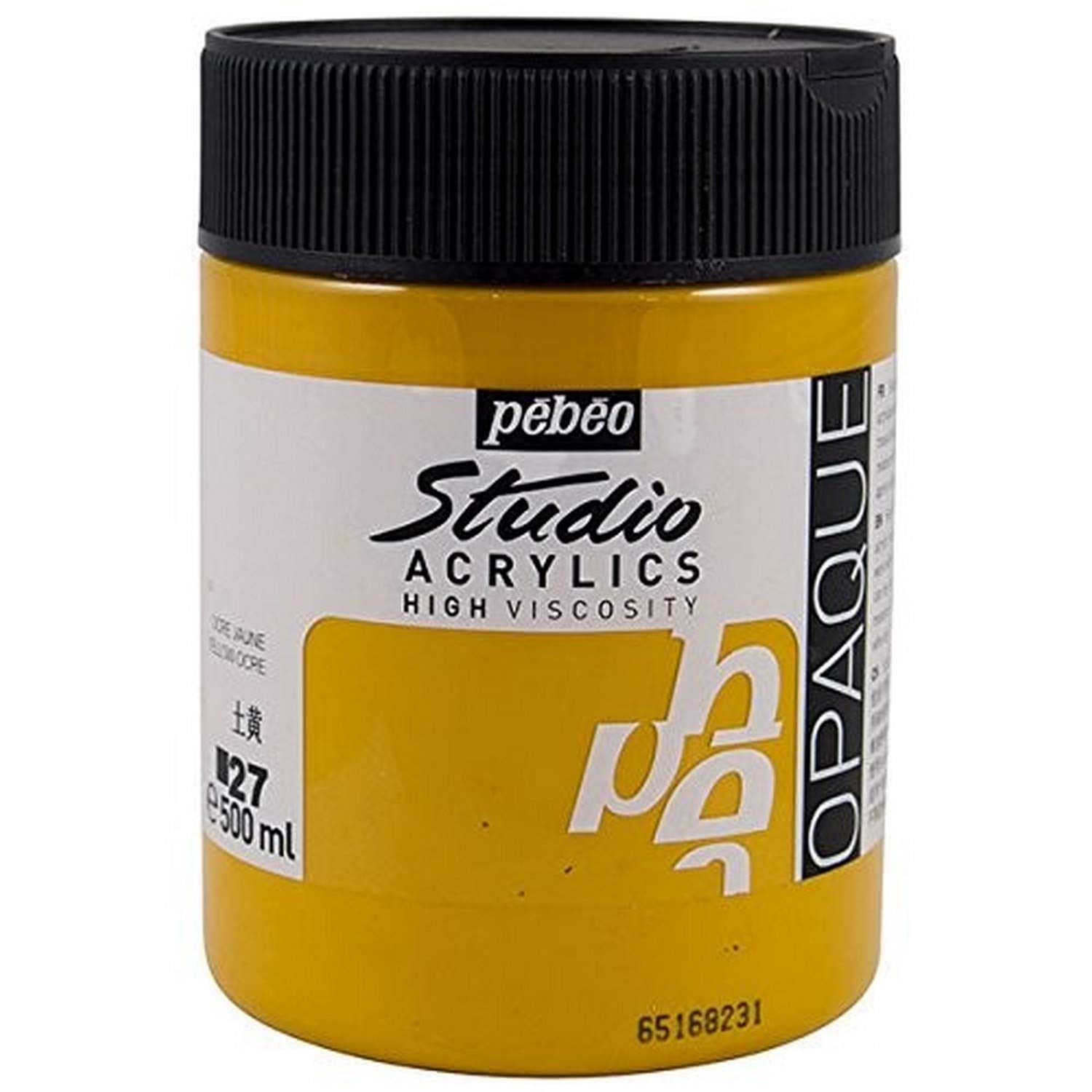 Pebeo Studio Acrylics HV 500 ml Yellow Ochre, Jars