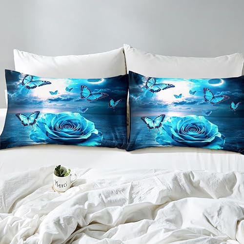 Miniatura 10 de Funda de edredón bohemia con diseño de mariposa bohemia para niñas pequeñas, jóvenes, galaxias, estrellas, luna, gótica, juego de ropa de cama,