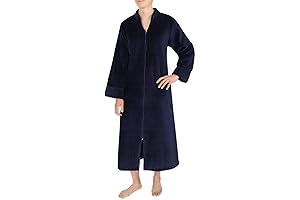 Miss Elaine's Luxe Long Fleece Robe: Comfort and Warmth Redefined