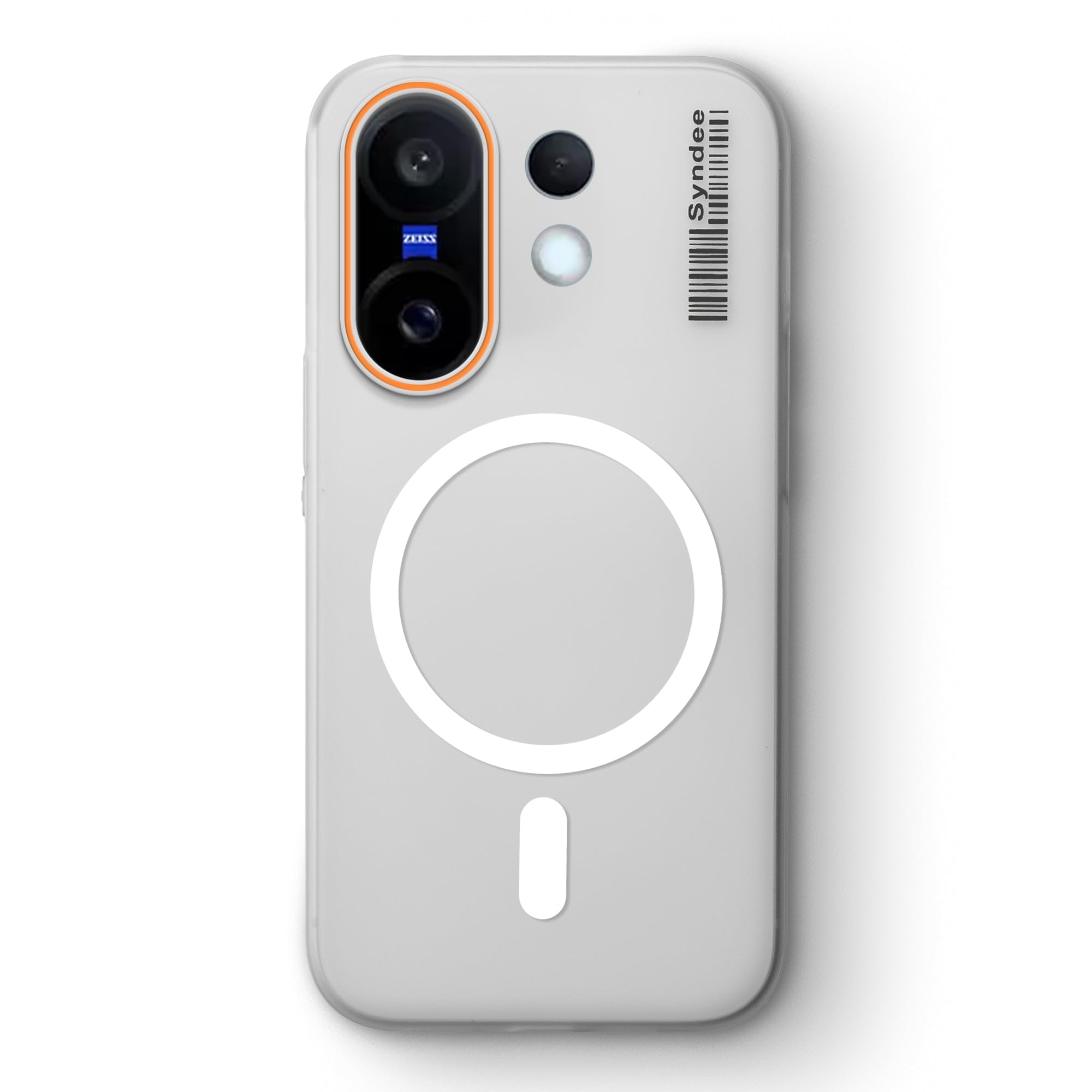 DL3 Mobilak Case Back Cover for Honor 200 Pro 5G, Sleek Frosted Translucent Back Only Compatible with Wireless Magnetic Accessories | Anti-Scratch Shockproof Phone Case (Clear)