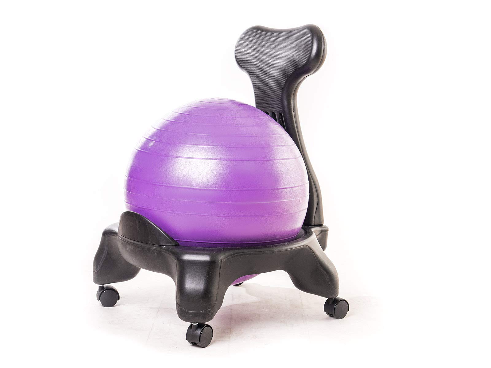 violet - chaise ergonomique avec ballon d'exercise