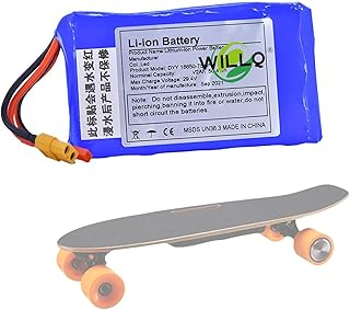 Elektrisches Vierrad-Skateboard-Akku 24V/29,4V/36V 2Ah/4Ah/5Ah/6Ah/8Ah/10Ah/12Ah Ersatz-Lithium-Akkus für Hoverboard-Kits