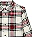 Amazon Essentials Boys' Flannel Button Down Shirt, Green Red Plaid, XX-Large