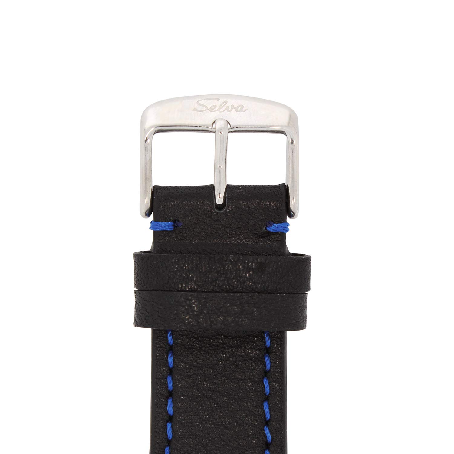 SELVA Orologio da polso da uomo 'Vito' - Automatico - Unruh aperto - Acciaio inossidabile - Nero - Confezione regalo fornita, cinghia