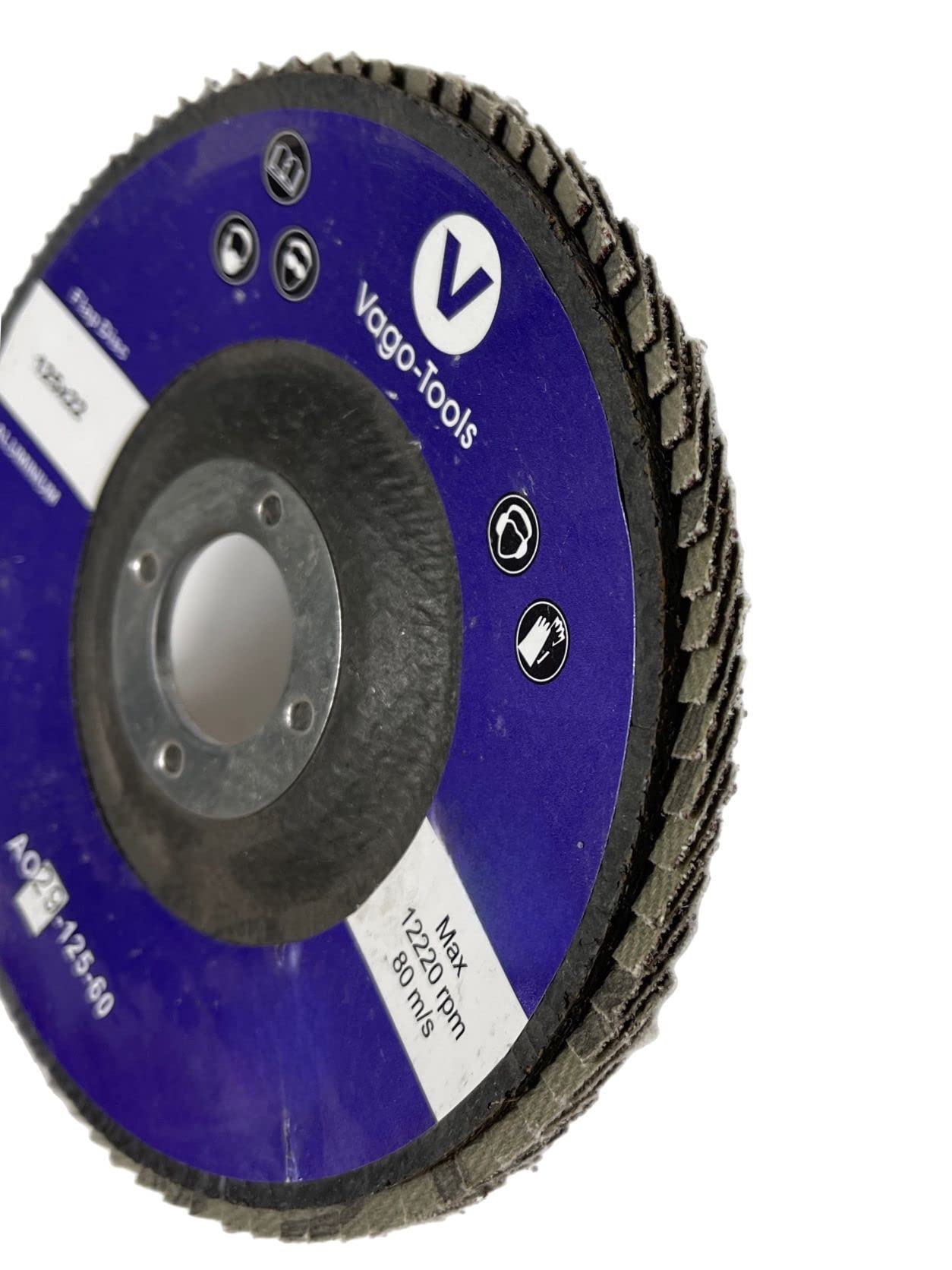 Dischi lamellari 125 conici P60, 50 dischi lamellari marrone