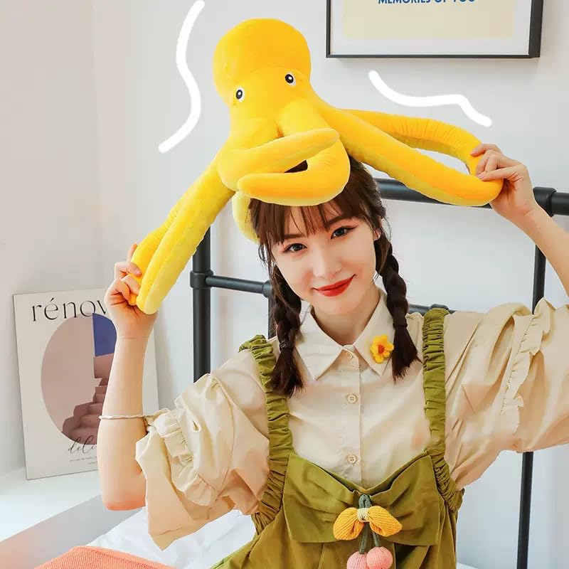 Djungelskog 50cm/20inch Octopus Plush, Octopus Plush Stuffed Animal – Soft Giant Kawaii Octopus Toy for Kids & Adults, Cute Ocean Animal Pillow for Bed, Couch, Birthday Gift (50cm/20inch)