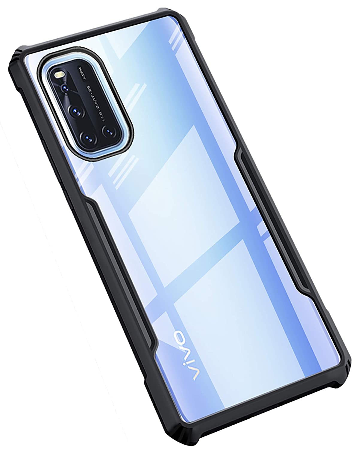 Amazon Brand - Solimo TPU 360 Degree Protection Black Border Back Cover for Vivo V19 - Black (B0BDZZ9R8Q) Amazon Price History, Amazon Price Tracker