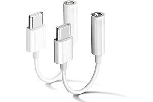 2 Pack USB C to 3.5mm Headphone Jack Adapter Type C