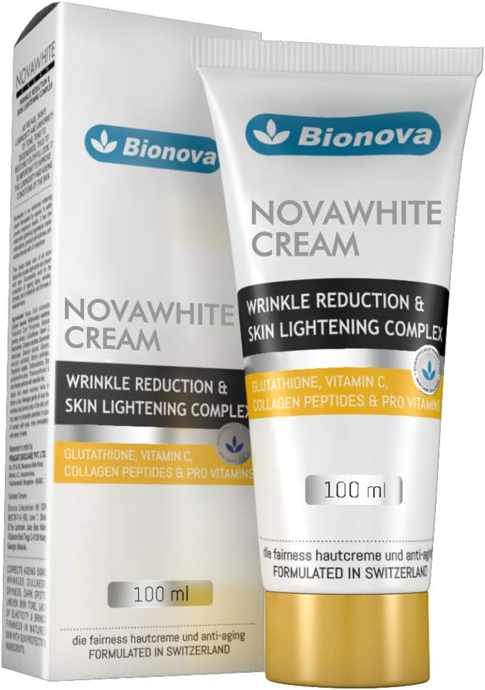 Novawhite Glutathione and Vitamin-C Cream For Glowing Skin Wrinkle Reduction Complex For Men And Women Suitable For All Skin Types 100 ml
