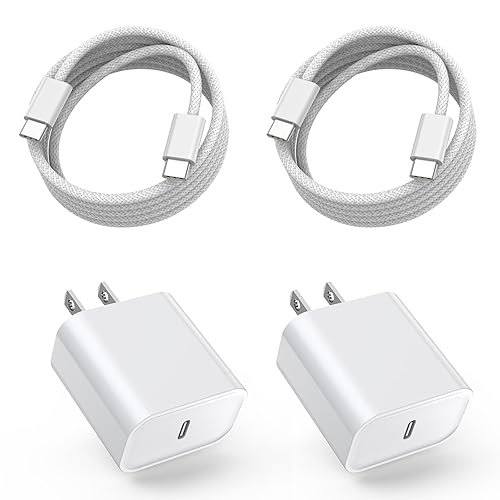 Miniatura 12 de Cargador rápido para iPhone, cargador de iPhone de carga rápida, paquete de 2 bloques de cargador de pared USB C, cargadores rápidos para iPhone de