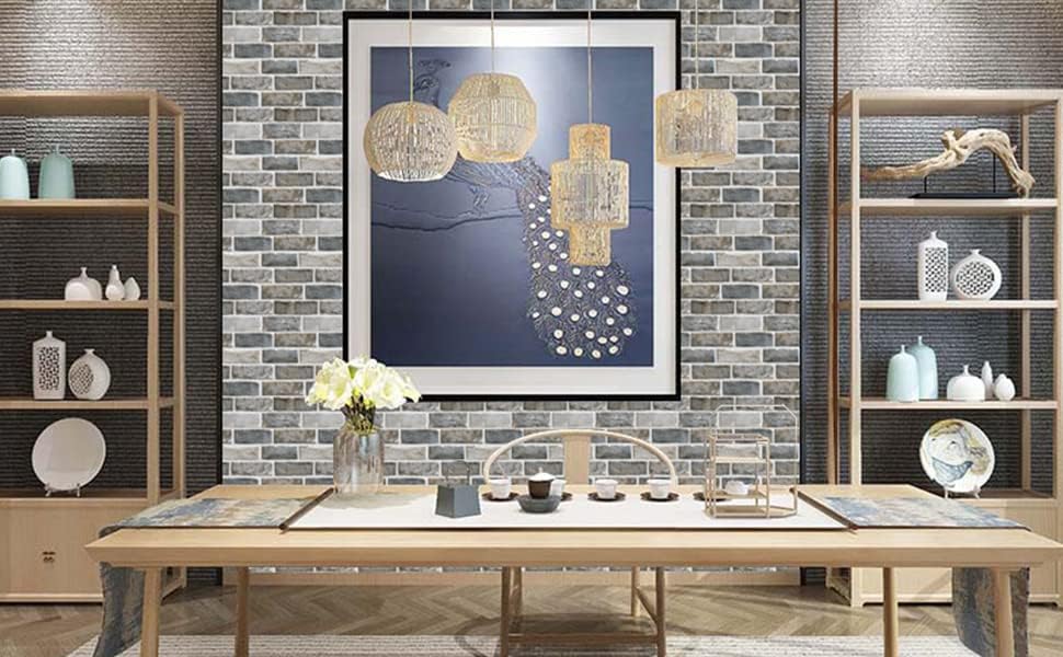 Miniatura 6 de 10 hojas de azulejos autoadhesivos para salpicaduras para sala de estar, 12 x 12 pulgadas, adhesivo de pared con aspecto de mármol blanco,