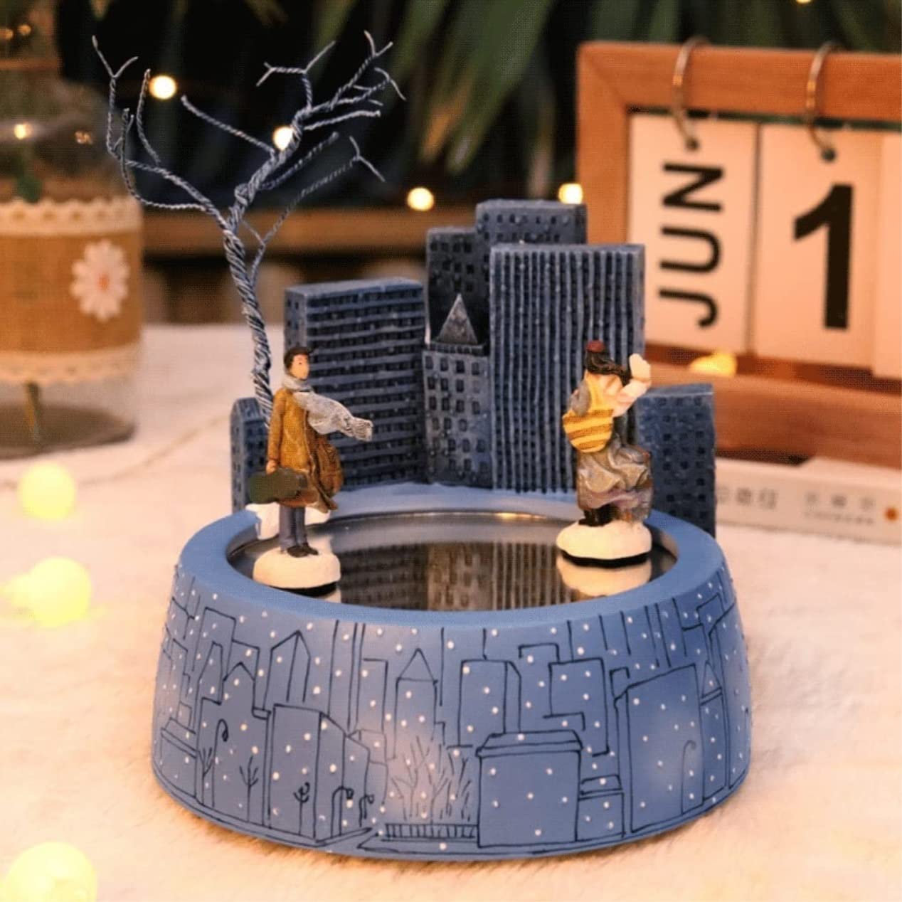 Carillon Decorazioni Ornamenti di Natale Carillon Rotante Carillon CreativoDecorazioni per La Casa per La Fidanzata Fidanzato Carillon Battesimo