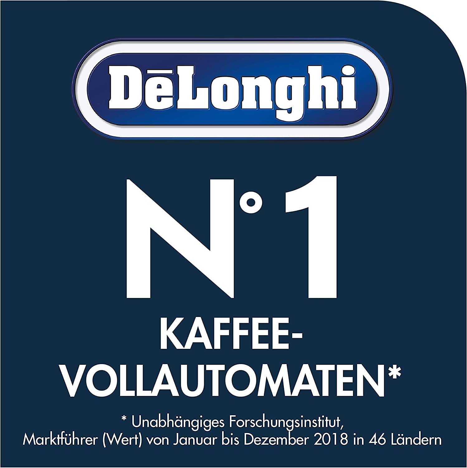 De'Longhi Magnifica ECAM 22.110.SB – Kaffeevollautomat mit Milchaufschäumdüse, Digitaldisplay mit Klartext, 2-Tassen-Funktion, großr 1,8 l Wassertank, 35,4 x 23,8 x 43 cm, silber