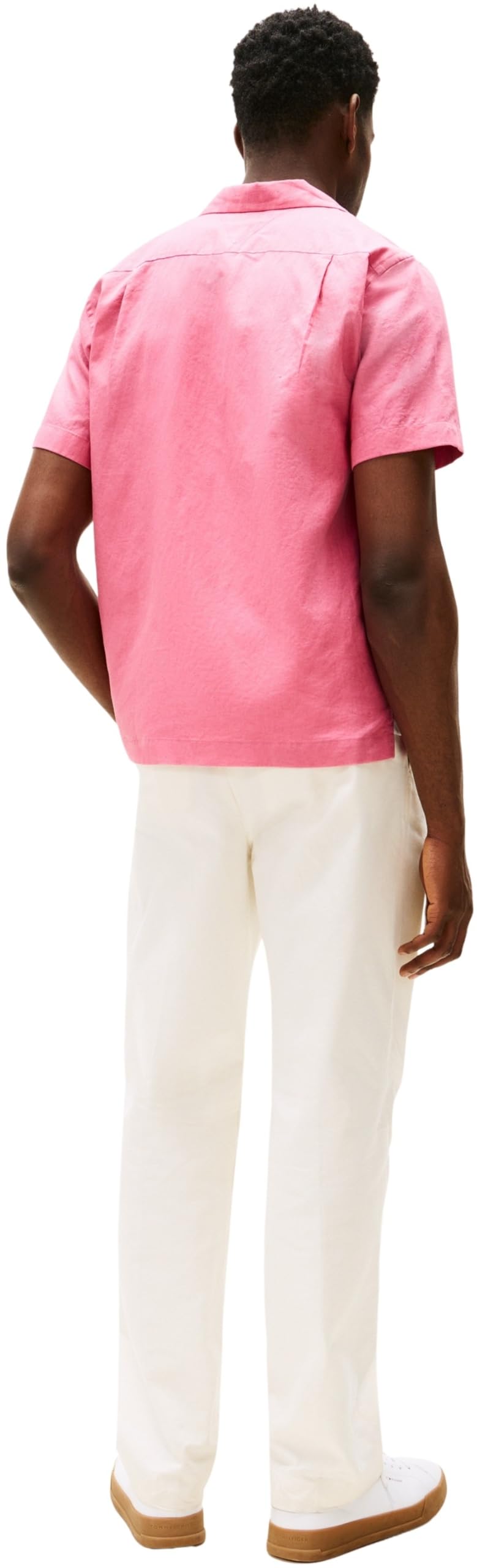 Tommy Hilfiger Herren Hemd Linen Blend Kurzarm – Bild 2