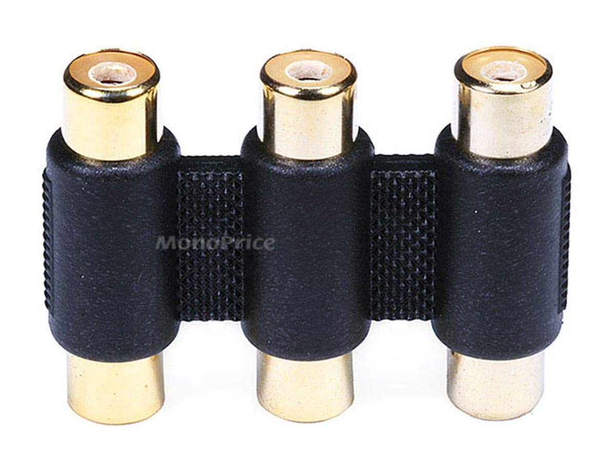Amazon.com: Monoprice 103023 3-RCA Coupler for Component Video