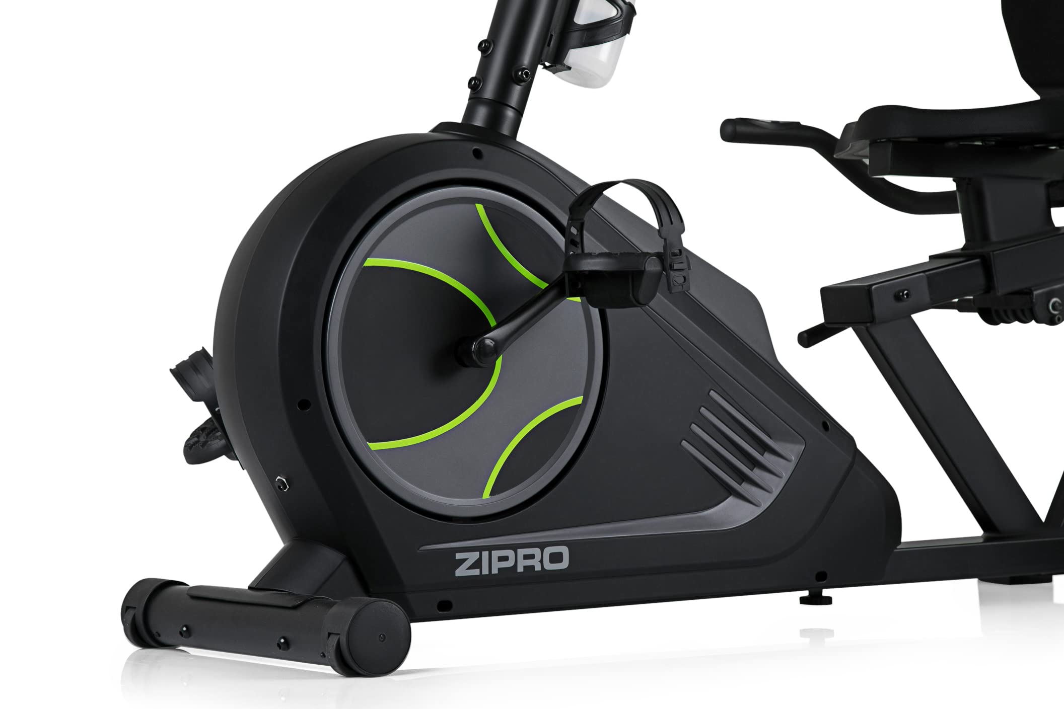 Zipro Vélo d'appartement Iconsole+ Glow, Ergomètre Fitness, Vélo d'appartement magnétique, Ergomètre jusqu'à 150 kg, Vélo d'intérieur, Vélo d'entraînement à domicile, Vélo ergomètre filaire
