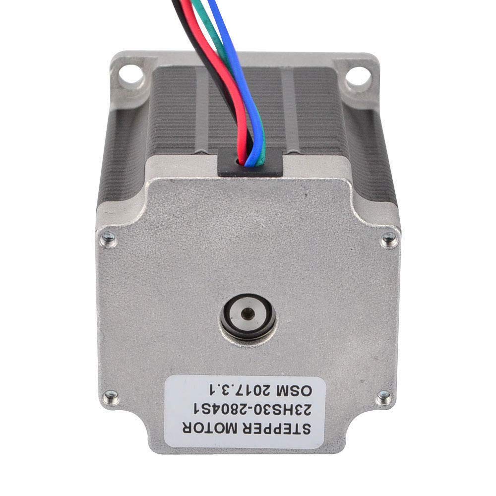STEPPERONLINE 3 motori passo-passo Nema 23, 1,8 g, 1,9 Nm, 2,8 A, 57 x 76 mm, per stampanti 3D, fresa CNC