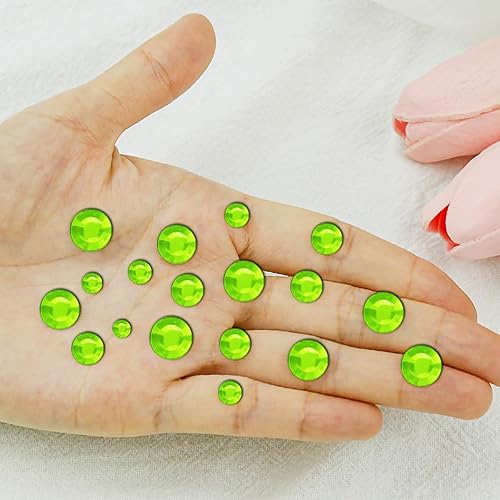 Miniatura 4 de 3090 calcomanías autoadhesivas de diamantes de imitación para la cara, joyas para el cabello, gemas de ojos con purpurina para el cuerpo,