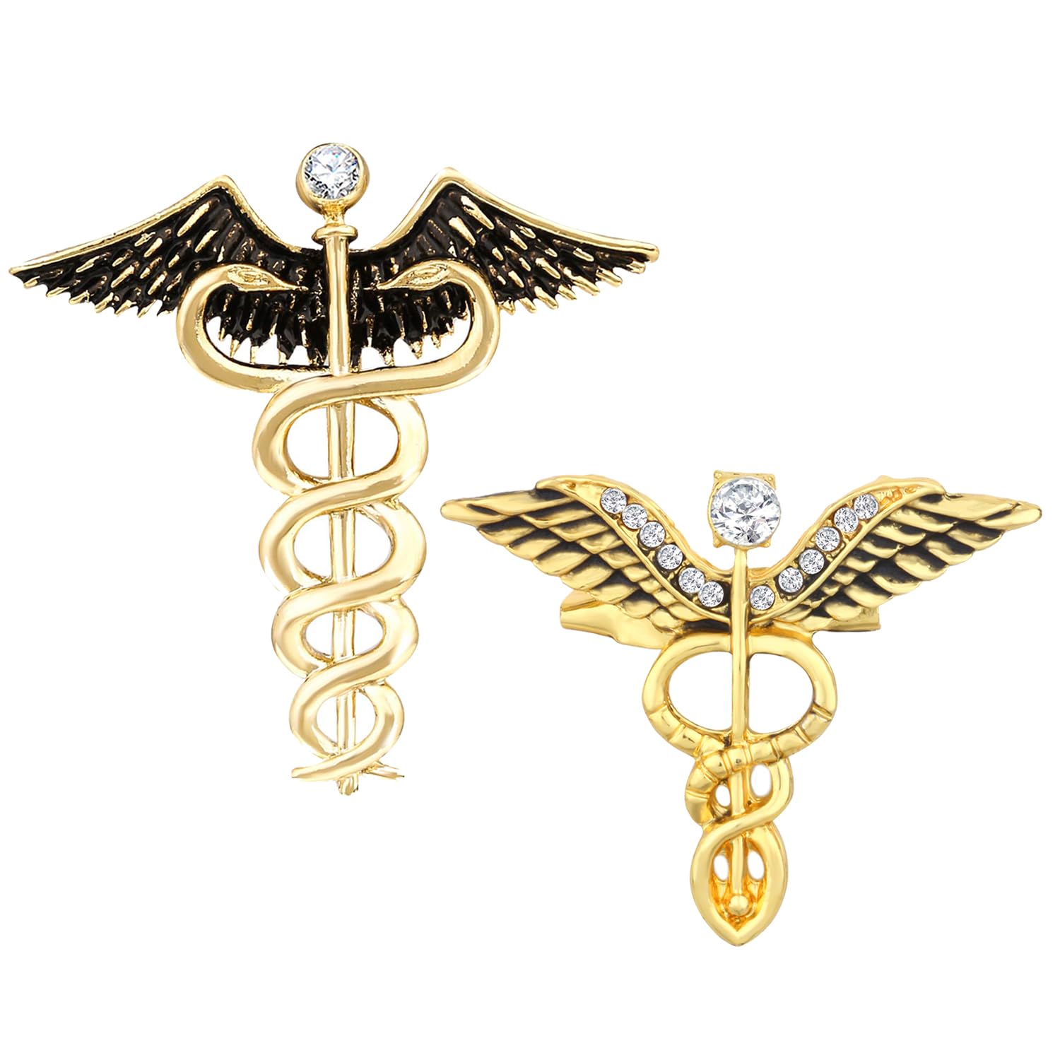 See full amazon price history chart for Mahi Combo of 2 Caduceus Doctors Brooch Lapel/Brooch Pin for Men (CO1105599G) Mahi Combo of 2 Caduceus Doctors Brooch Lapel/Brooch Pin for Men (CO1105599G) (B0CJ6TV26P) Amazon Price History, Amazon Price Tracker
