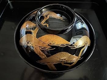 輪島塗（重要無形文化財）金蒔絵　高級汁椀　龍作　ペア Amazon.co.jp: 輪島塗 金蒔絵 汁椀 重要無形文化財 龍作 1客