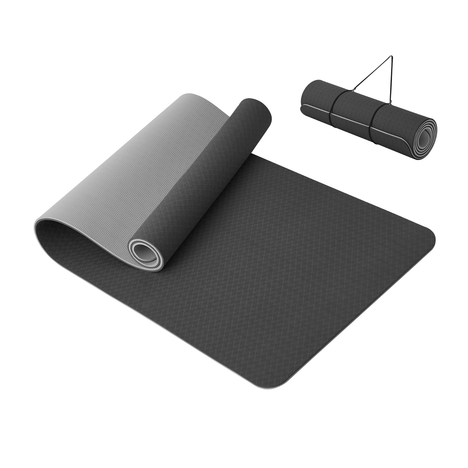 Good Nite Yoga Mat Thick 10 mm Exercise Mat TPE Yoga Mats For Women & Men Non-Slip Gym Mats For Home Fitness Workout Pilates