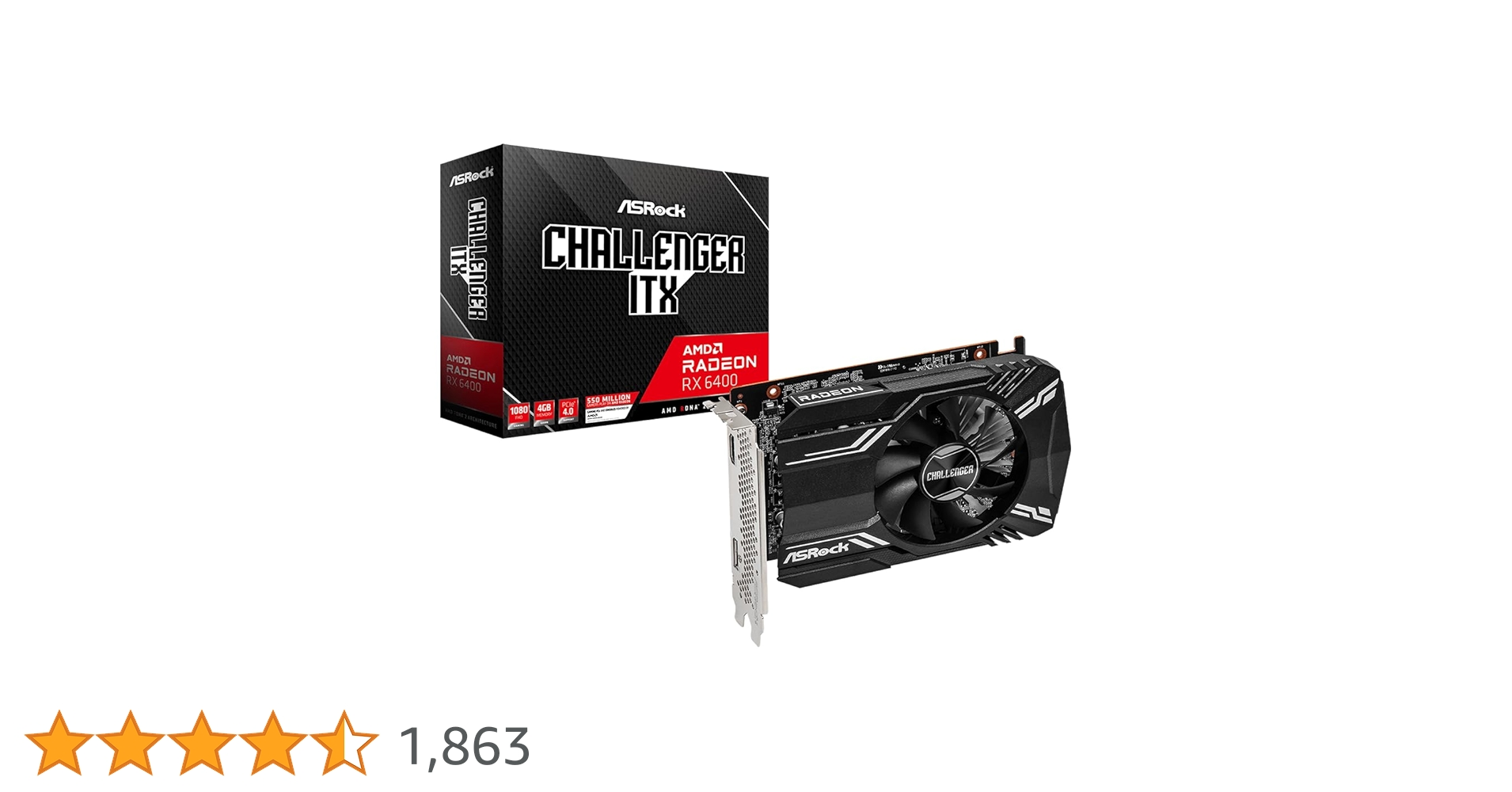 Amazon.co.jp: ASRock Graphics Board AMD Radeon RX6400 Model