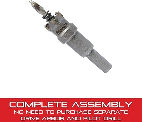 Miniatura 151 de Starrett Sierra de agujero de grano de diamante, ideal para perforar agujeros de diámetro pequeño, diámetro de 4-1/8 pulgadas, profundidad de corte