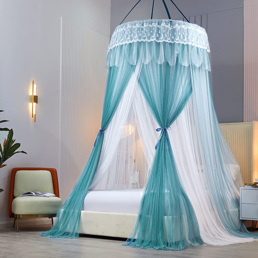 Auvent de lit avec moustiquaire 2,0m anti-moustiques pour lit de maison