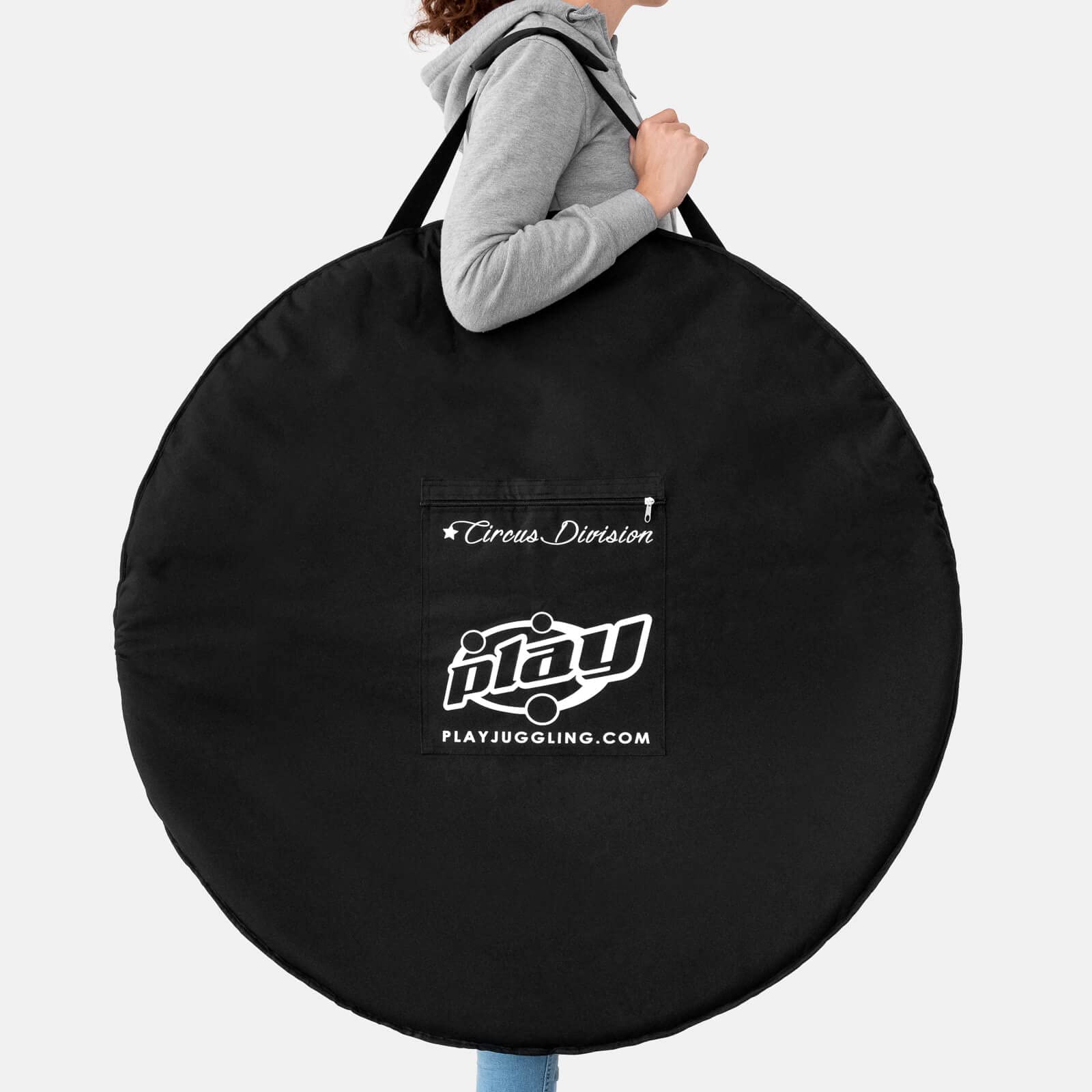 Play Juggling - Aerial Hoop Bag - w pełni wyściełana poliesterem, aby lepiej chronić Aerial Hoop podczas transportu - dostępna w 2 rozmiarach - kolor czarny