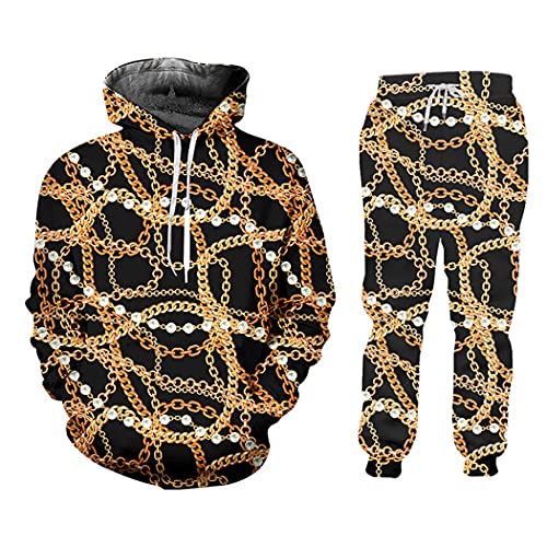 Sweat à capuche et jogging homme ample 6XL résolvant le manque d'espace