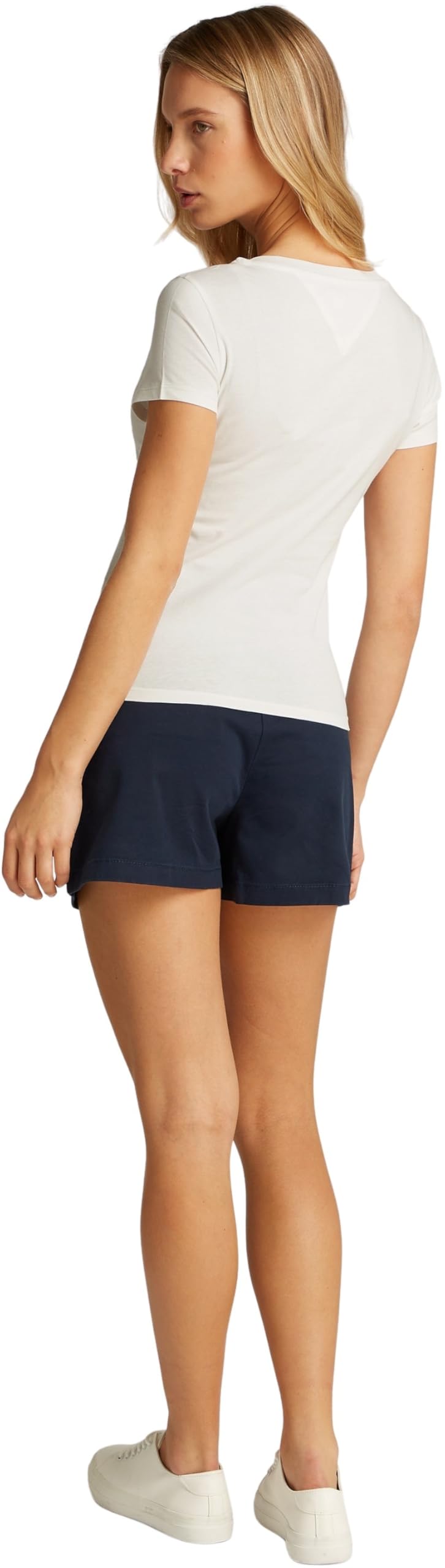 Tommy Jeans Damska koszulka TJW 2-pak dekolt w serek S/S T-Shirt, Multi, XS, Multi (Ecru/szlachetny róż), XS