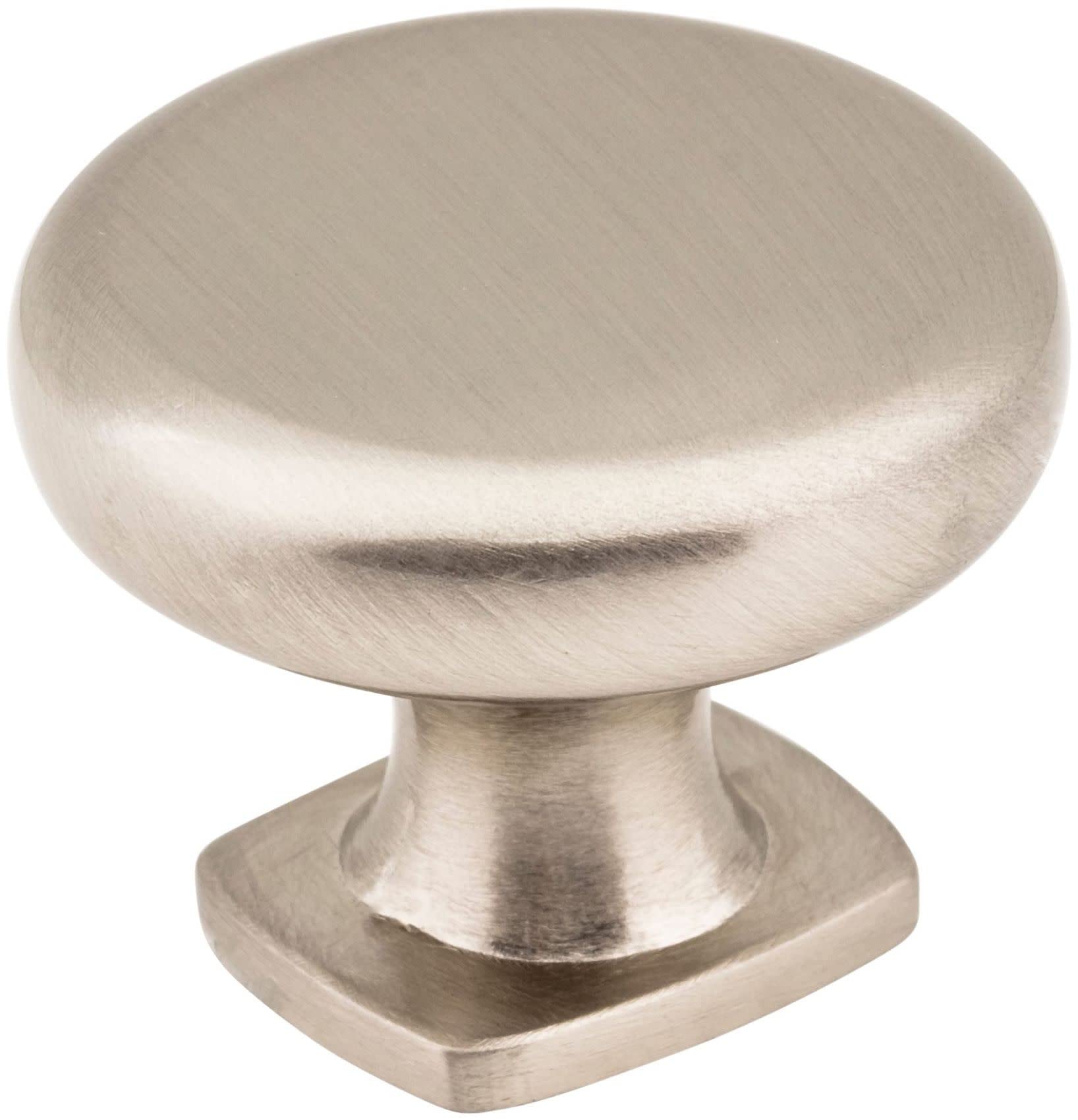 Jeffrey Alexander Belcastel 1 1-3/8" Diameter Mushroom Knob, Satin Nickel