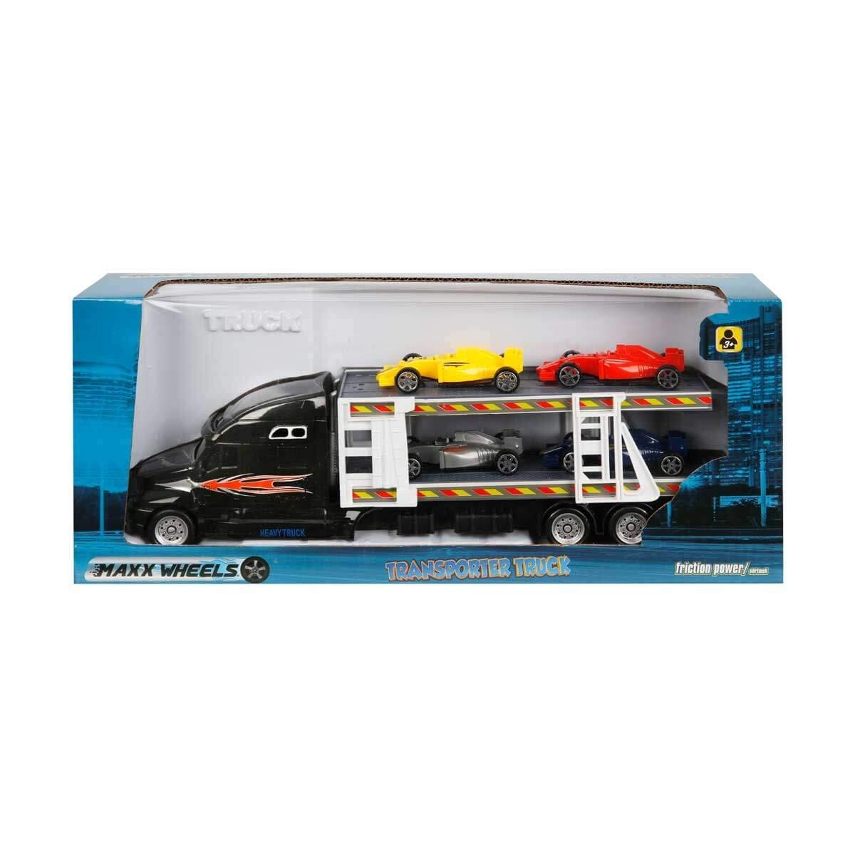 Maxx Wheels 1/48 Transporter 2 Katli 4 Araçli 30Cm.Fr.3R.