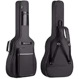 CAHAYA Guitar Bag Upgraded Premium Version for 40 41 42 Inch Acoustic Guitar Gig Bag 0&period;5in Thick Sponge Overly Padded Water Resistent Guitar Case Soft Guitar Backpack Case
