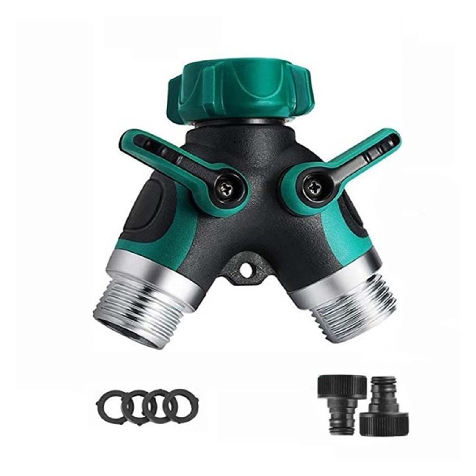Gem Importshose 3/4''Metal Irrigation Valve Door Garden Hose Connector Agriculture Garden Y-Double Water Filter Filter Garden Accessories 3/4 Durable, not easy to deform, not easy to knot.
