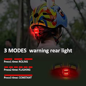 Unicorn Toddler and Kids Bike Helmet Adjustable and Multi-Sport for Child Boys and Girls.for Bicycle Skateboard Skating Scooter Helmet with Rear Light.