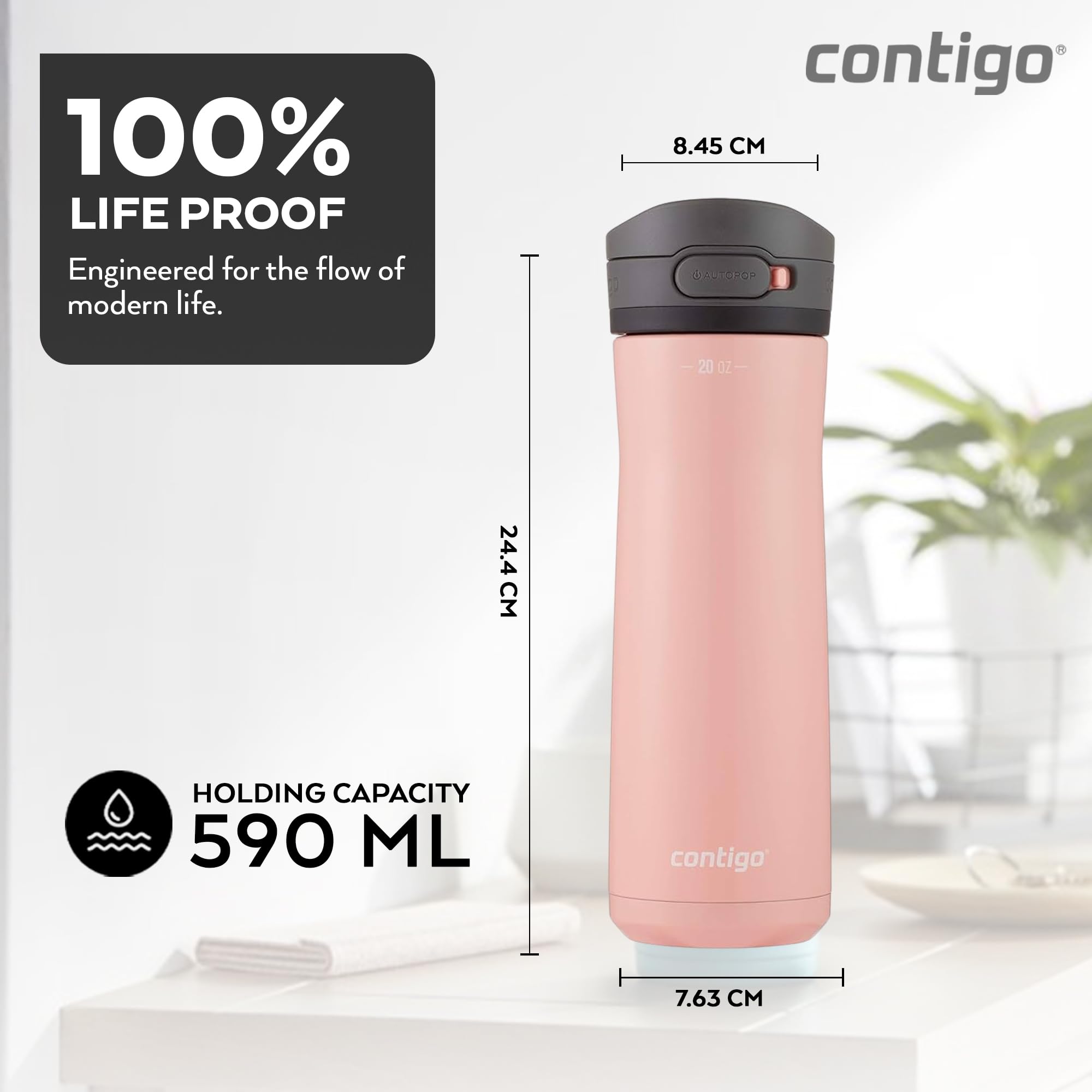 Amazon.com: Contigo Jackson Chill 2.0 Stainless Steel Water
